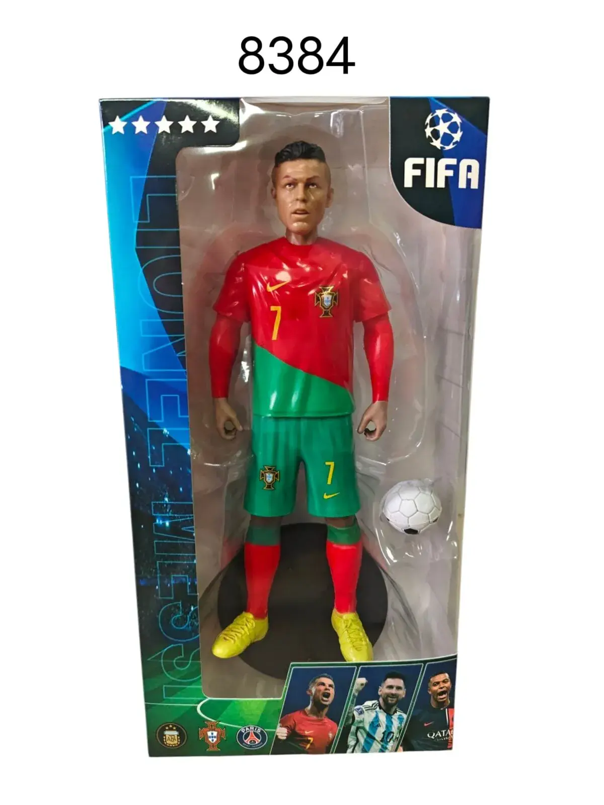 Figurka Cristiano Ronaldo FIFA z piłką nr 7