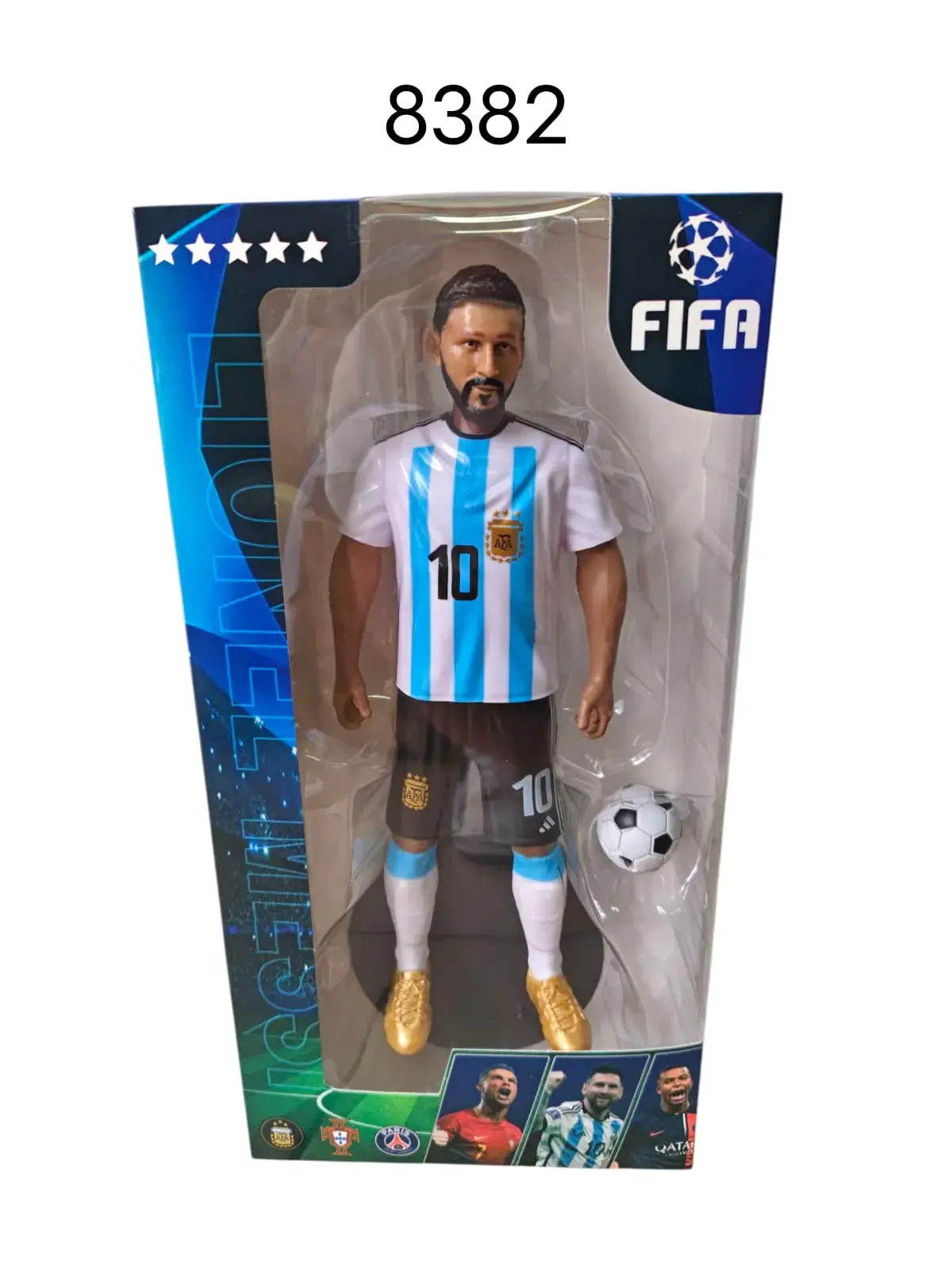 Figurka Lionela Messiego FIFA 8382 z piłką nr 10