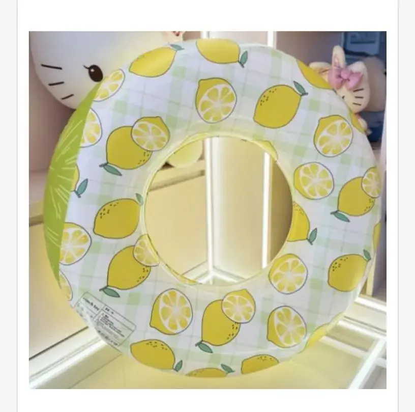 Dmuchany koło ratunkowe 80cm limonka z cytrynami