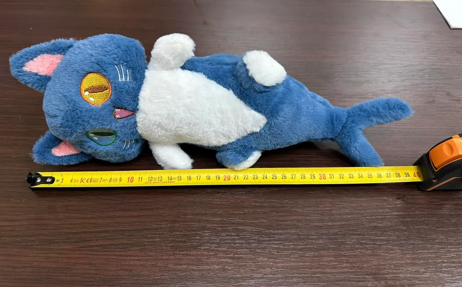 Maskotka Pluszowa Kot 40cm Niebieski