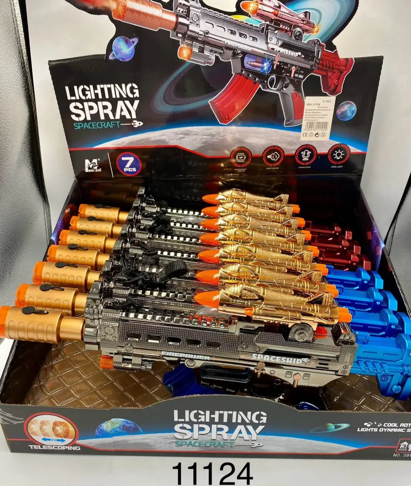 Zabawki Pistolety Lightning Spray Spacecraft