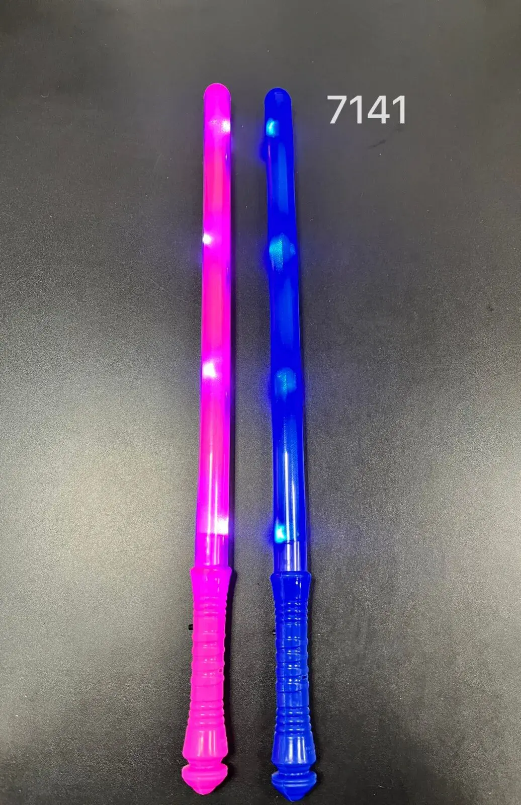 Pałka Świecąca 48cm Różowa i Niebieska z Uchwytem