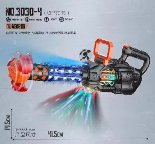 Pistolet maszynowy elektroniczny 41,5 cm z światłem i dźwiękiem