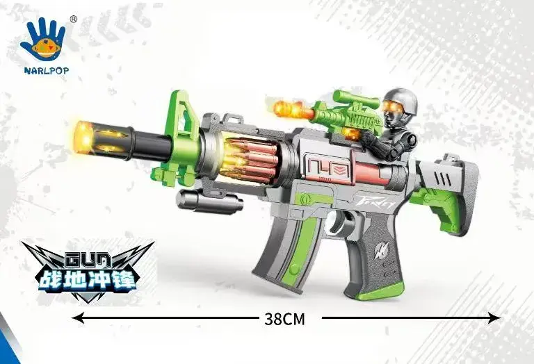 Pistolet na kulki Nerf Lolli 38cm zielony-szary