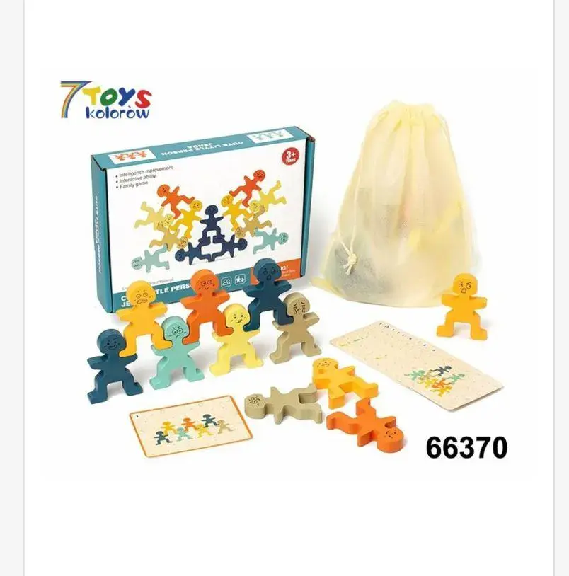 Kolorowe drewniane figurki ludzkie 7Toys 66370