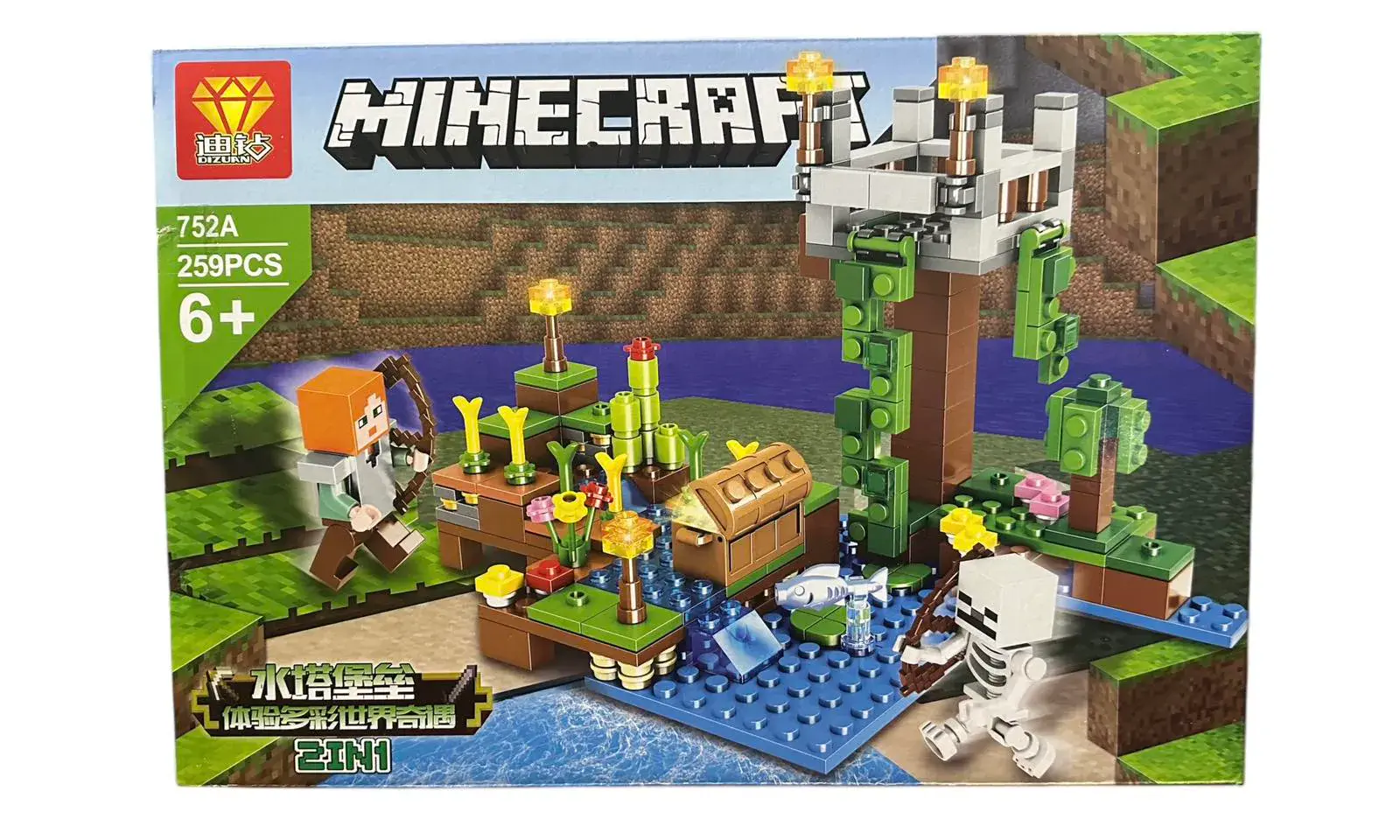 Zestaw klocków Minecraft 752A 259PCS 6+