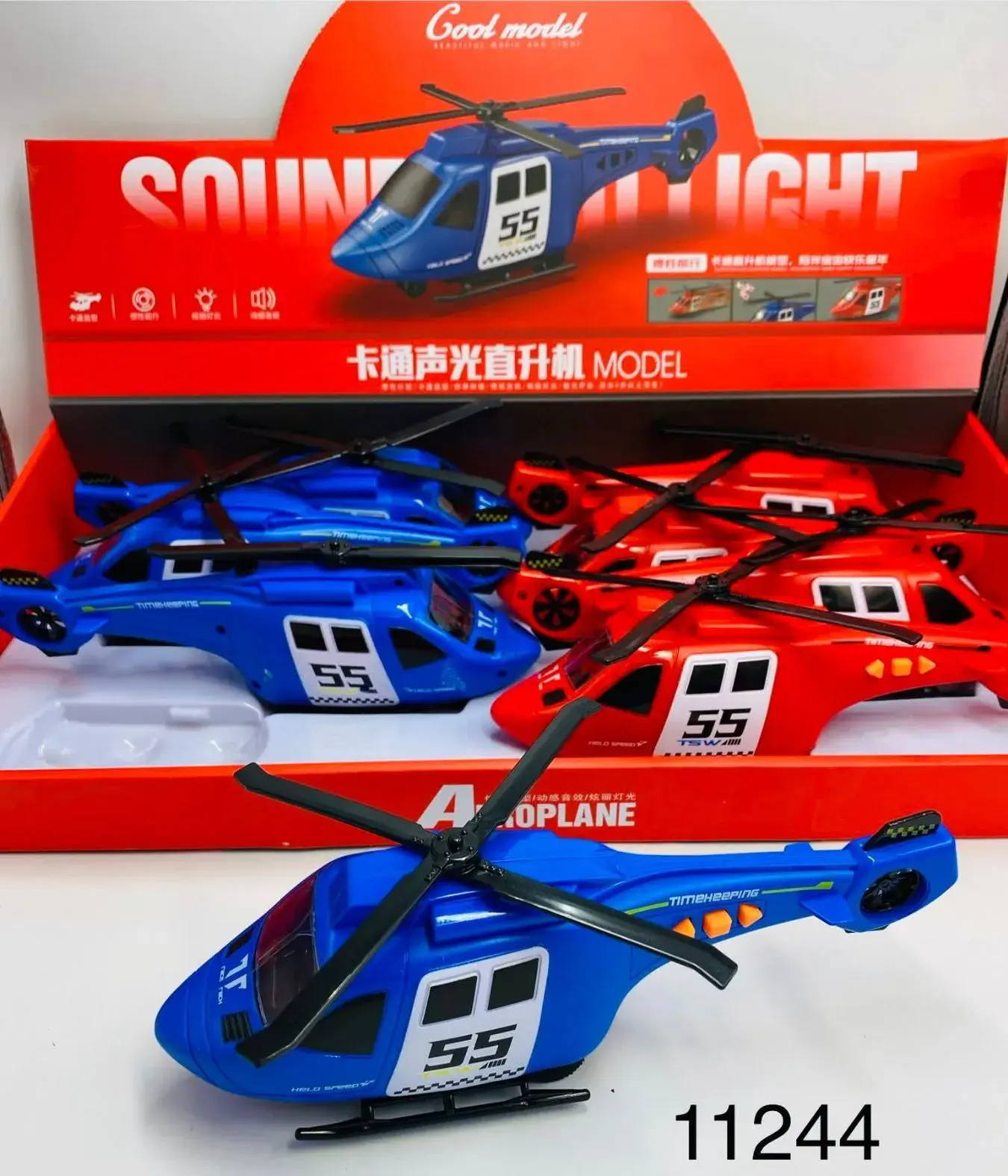 Zabawki Samoloty Helikoptery Sound Light Muzyka
