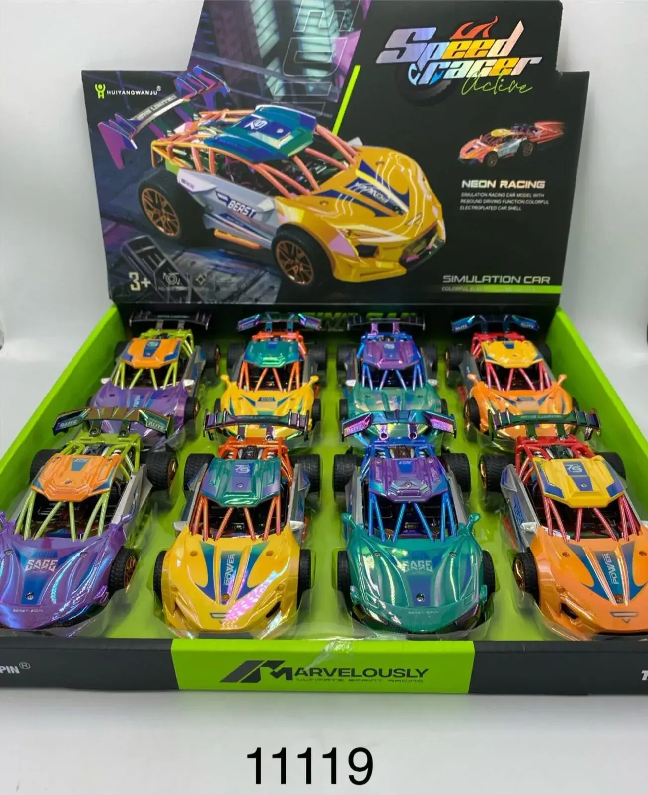 Zabawki Samochody Speed Racer Neon Racing