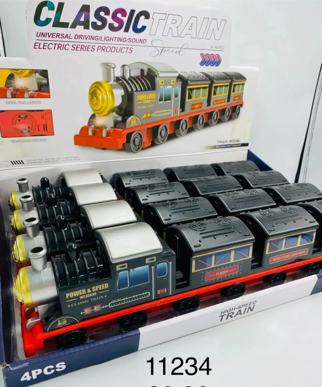 Classic Train Pociąg Elektryczny ze Światłem i Dźwiękiem