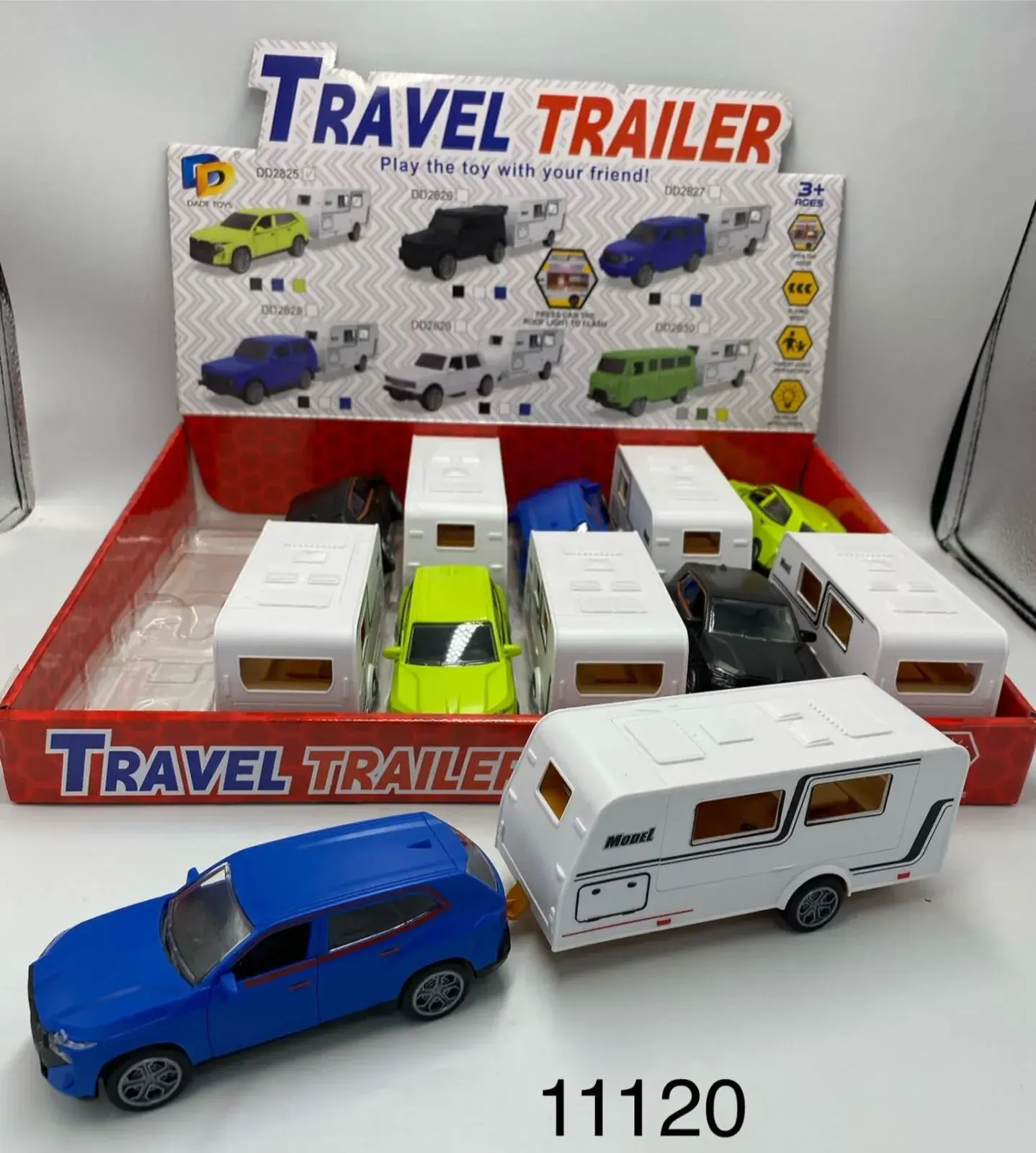 Zabawka Travel Trailer - zestaw kamper z samochodem 111120