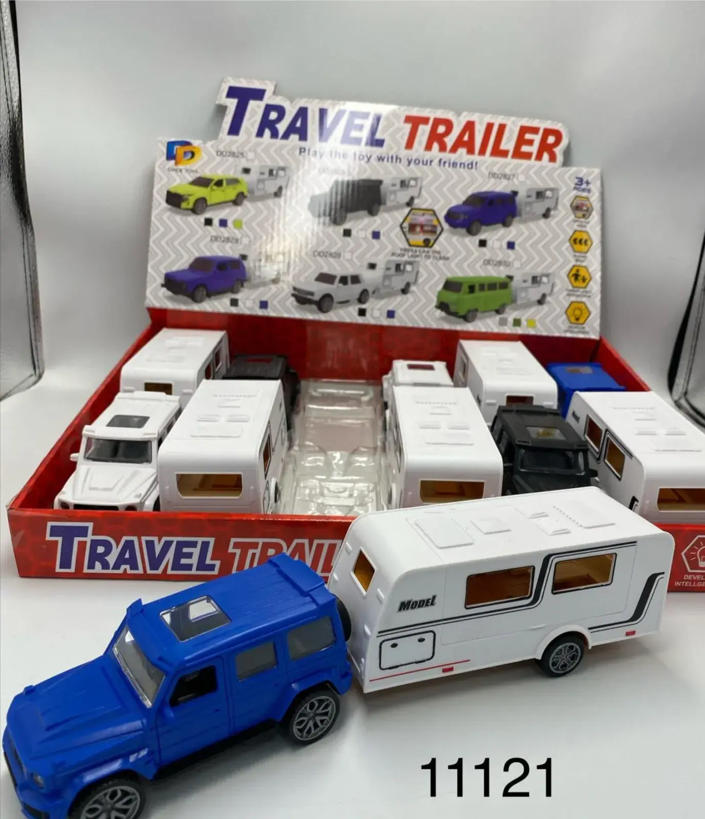 Zabawka Travel Trailer - Samochód z przyczepą kempingową