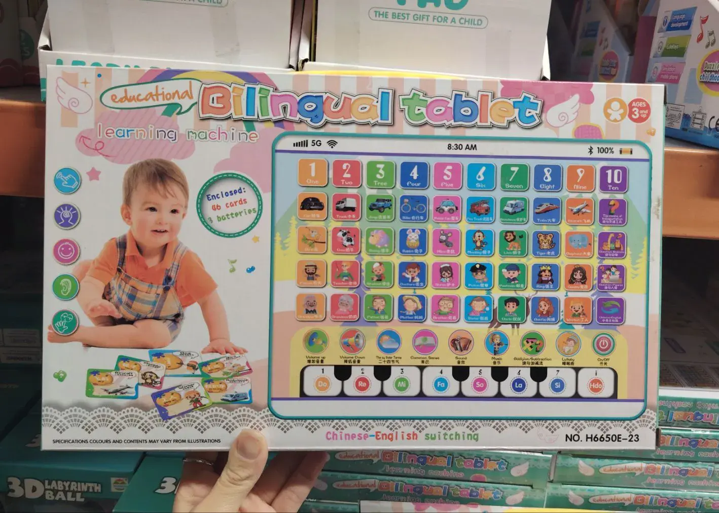 Edukacyjny Dwujęzyczny Tablet Learning Machine