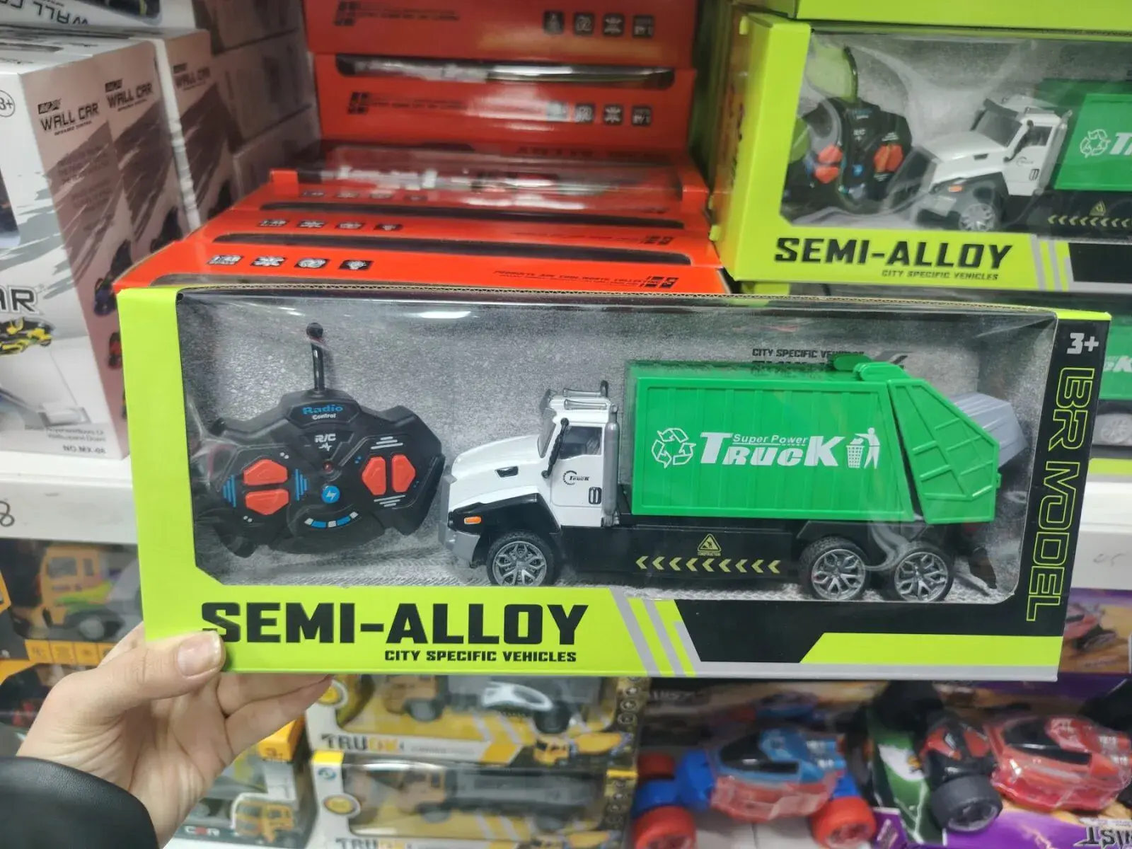 Sterowany RC Truck Semi Alloy Śmieciarka 3+