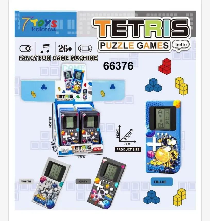 Zabawka Tetris Puzzle Games 7Toys kolorowa 26+