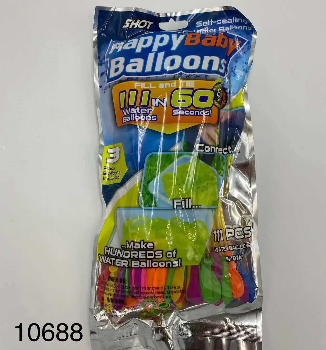 Zestaw Happy Baby Balloons 111 szt. piłki wodne