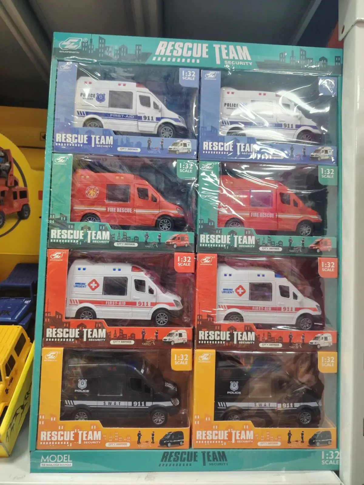 Zabawki Samochody Rescue Team 1:24 Zestaw Ratunkowy