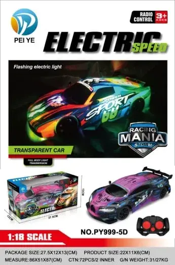 Sterowany Samochód Elektryczny Racing Mania 1:18 12V NP-Y999-SD