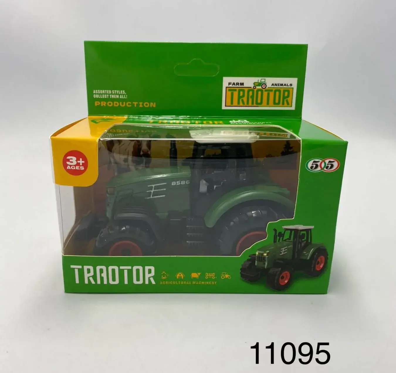 Zabawka traktor Farm Tractor zielony 3+