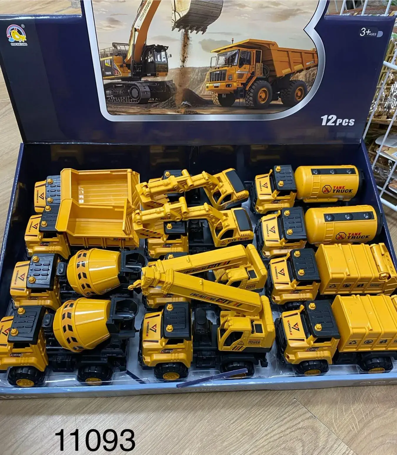 Zabawki Ciężarówki Budowlane Zestaw 12 szt