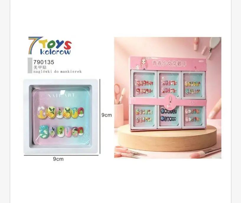 Zestaw naklejek 7Toys Kolorow do paznokci 9cm dekoracyjne