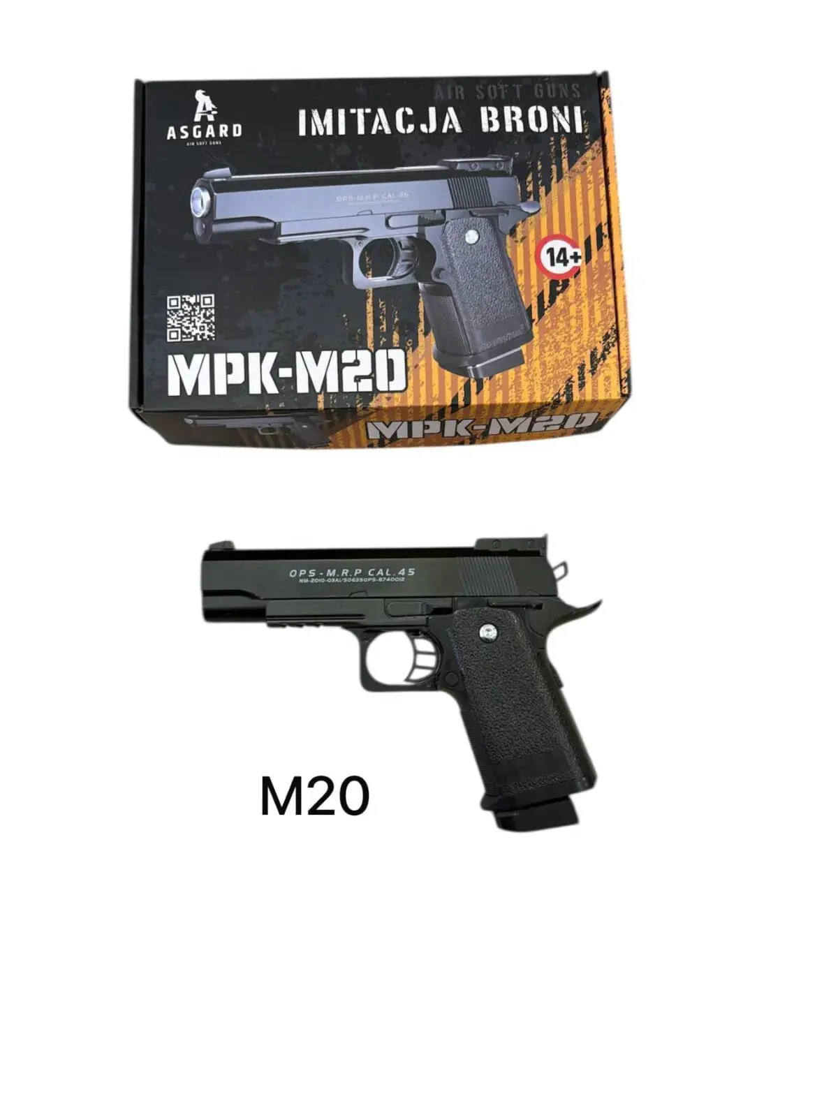 Pistolet metalowy MPK-M20 Imitacja Broni Asgard 14+