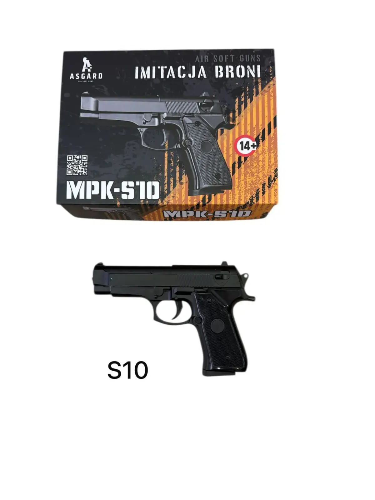 Pistolet MPK-S10 Imitacja Broni Air Soft ABS 14+