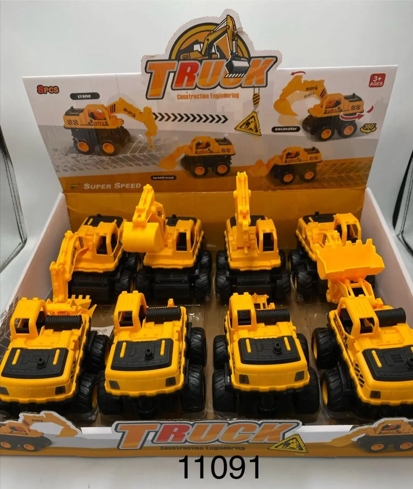 Zabawka Truck koparka żółta plastikowa