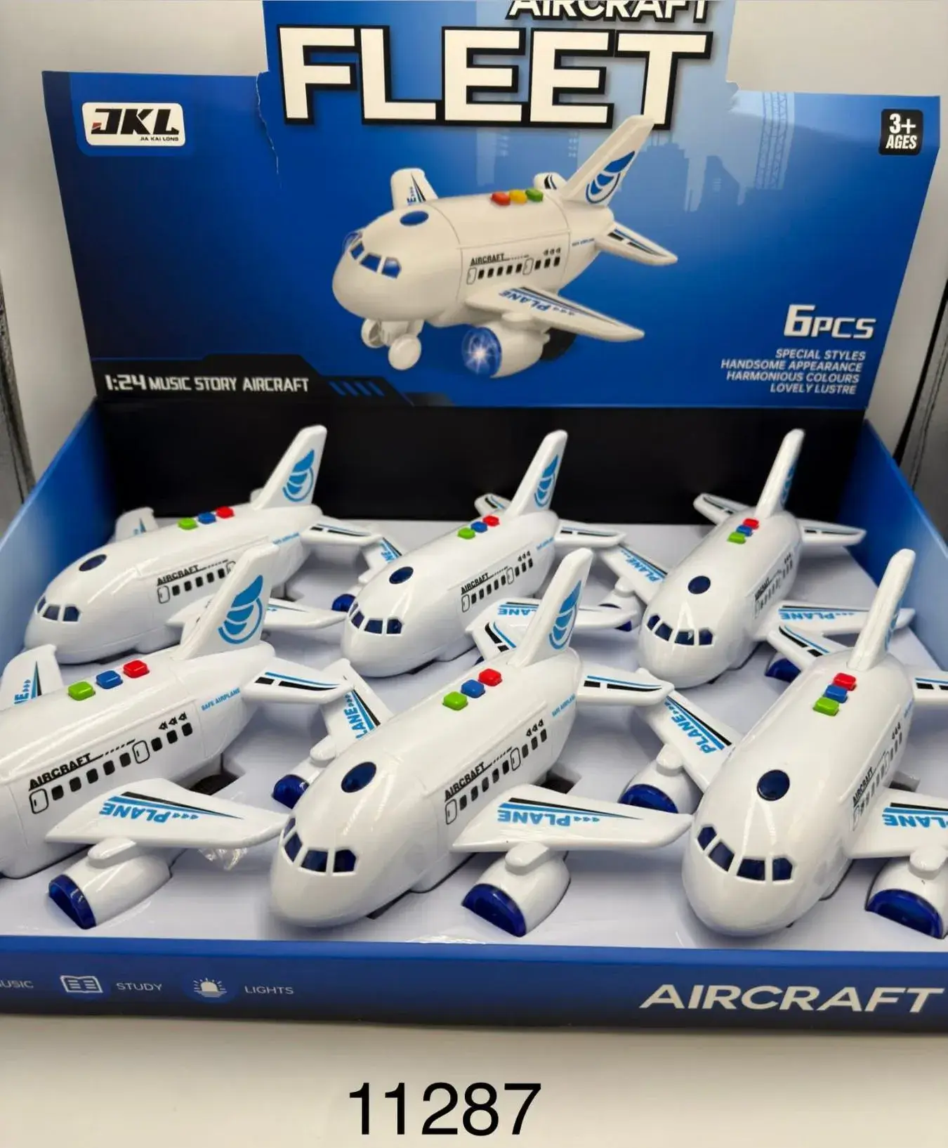 Zabawki Samoloty Fleet 12" z muzyką i światłami