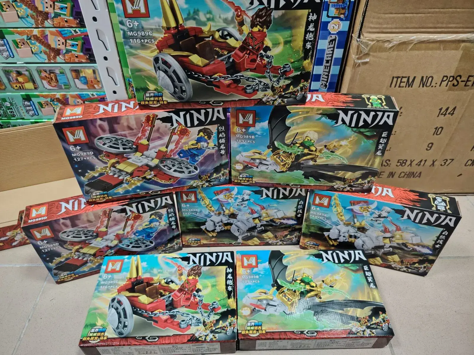 Zestaw klocków Ninja kompatybilnych z LEGO, ITEM NO. P-S