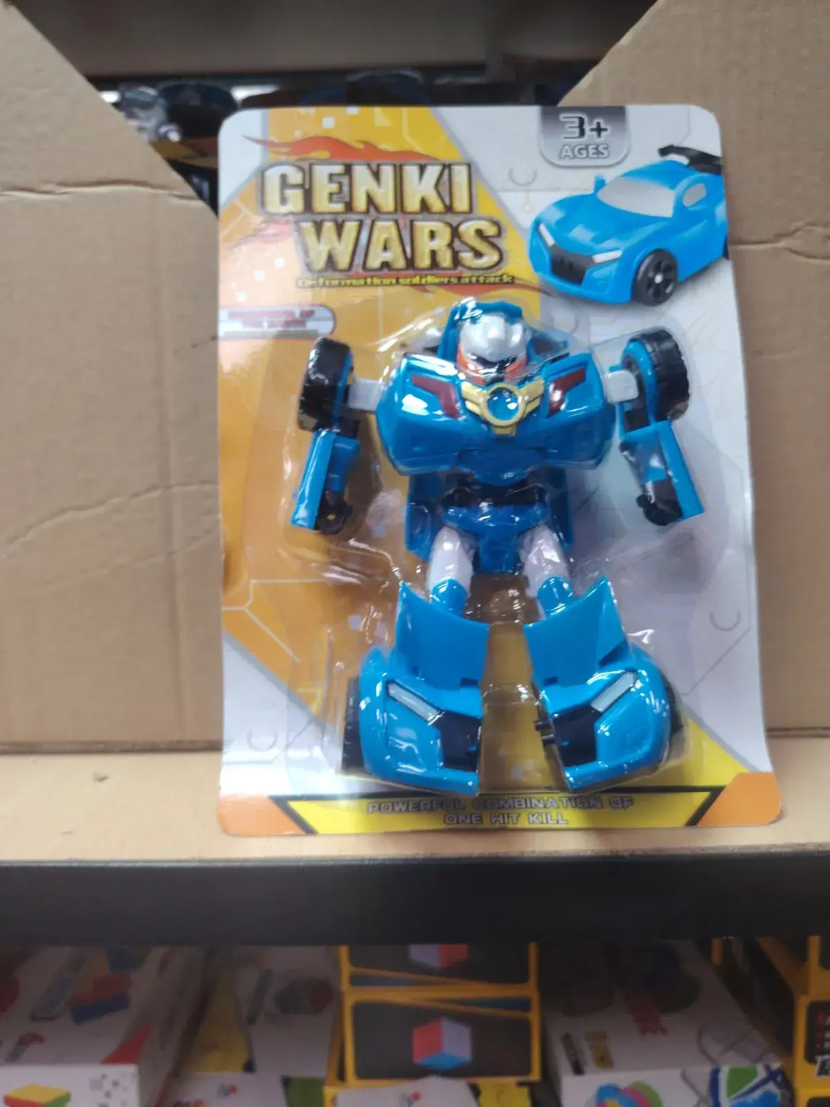 Genki Wars Robot transformujący niebieski 14+