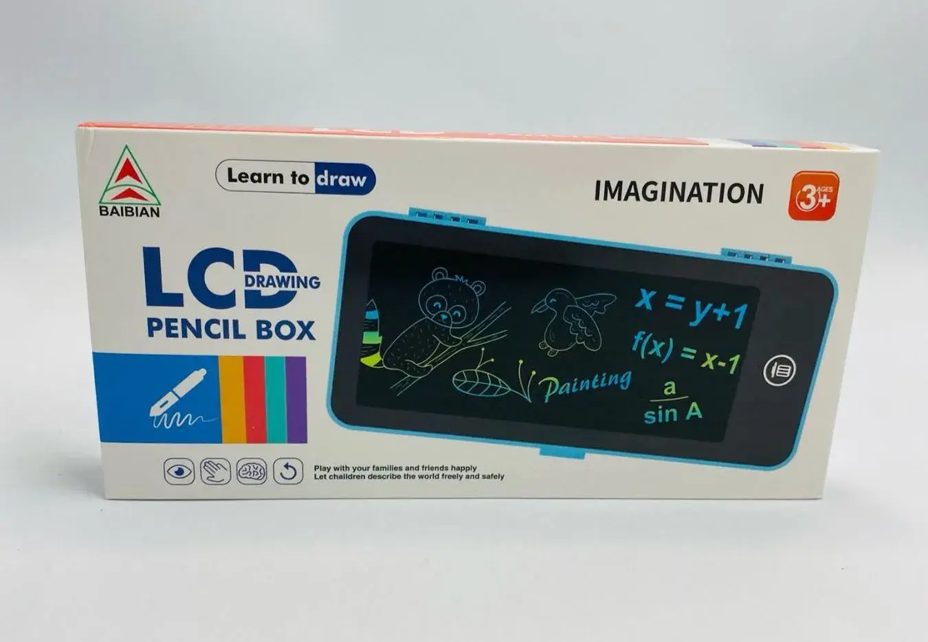 Zabawka LCD Drawing Pencil Box Learn to Draw Imagination