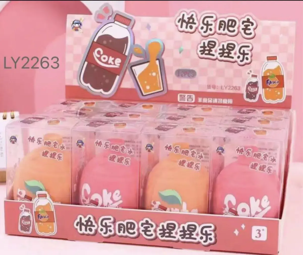 Gniotki Squeeze Toys Coca-Cola i Fanta Pomarańczowa