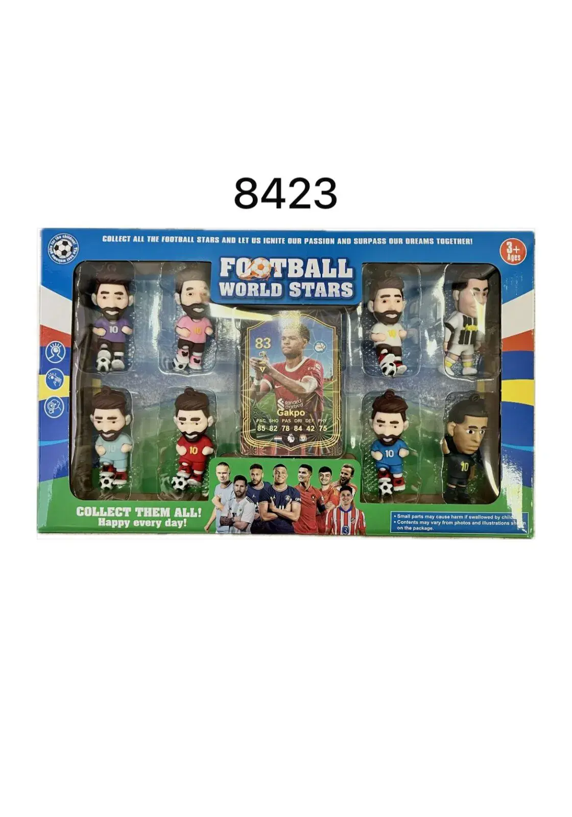 Zestaw figurek Football World Stars 8 szt. kod 8423