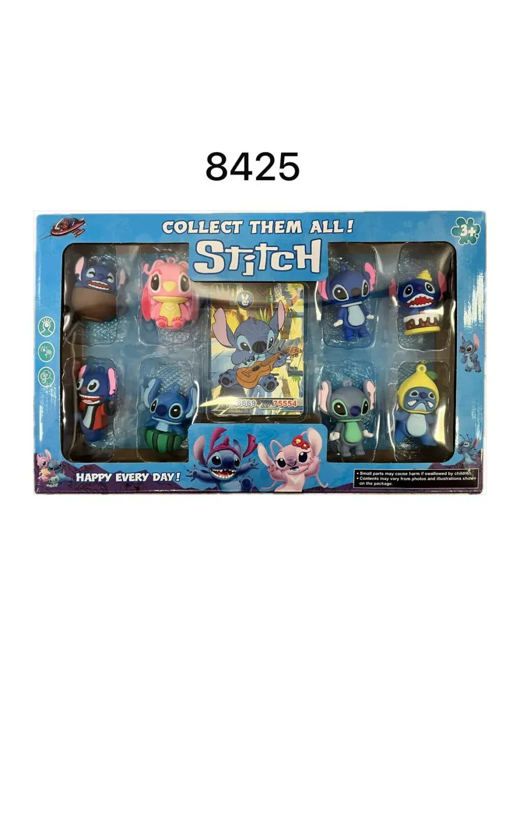 Zestaw gumowych figurek Stitch Collect Them All 8425