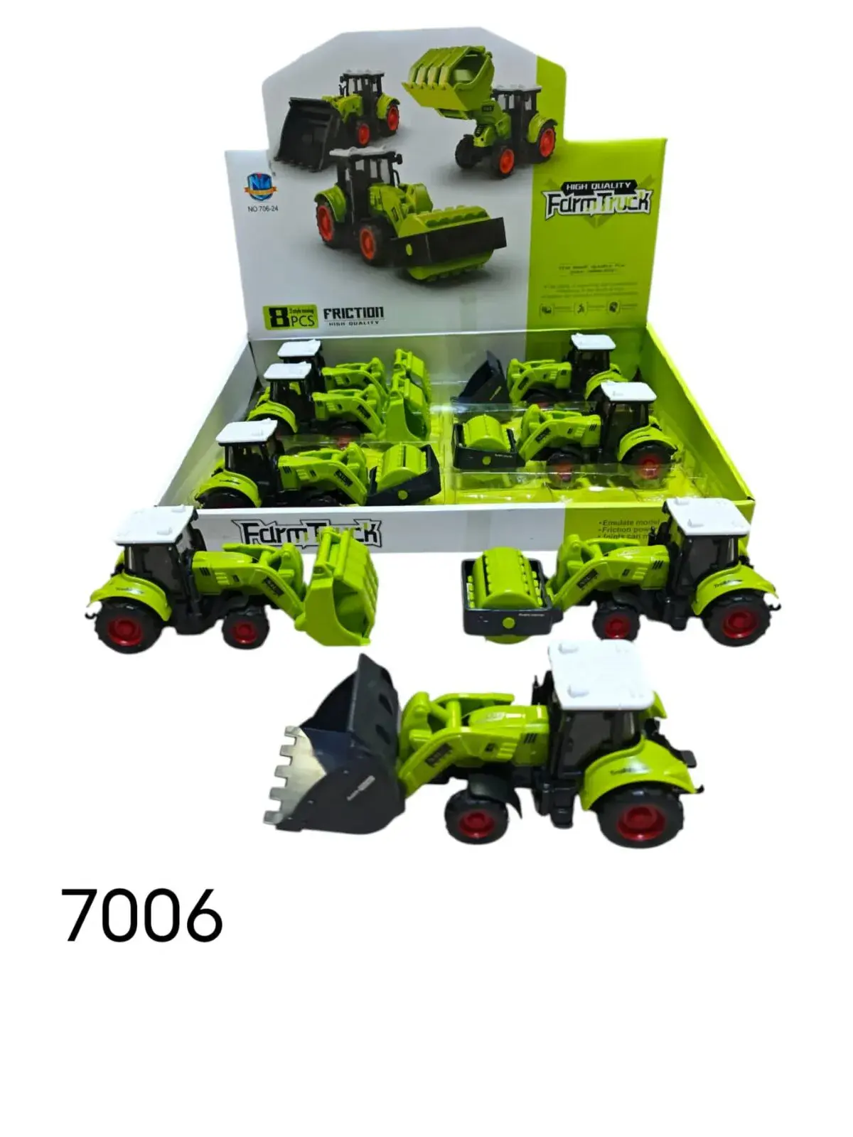 Zabawkowy Farm Truck Ładowarka Zielona 7006