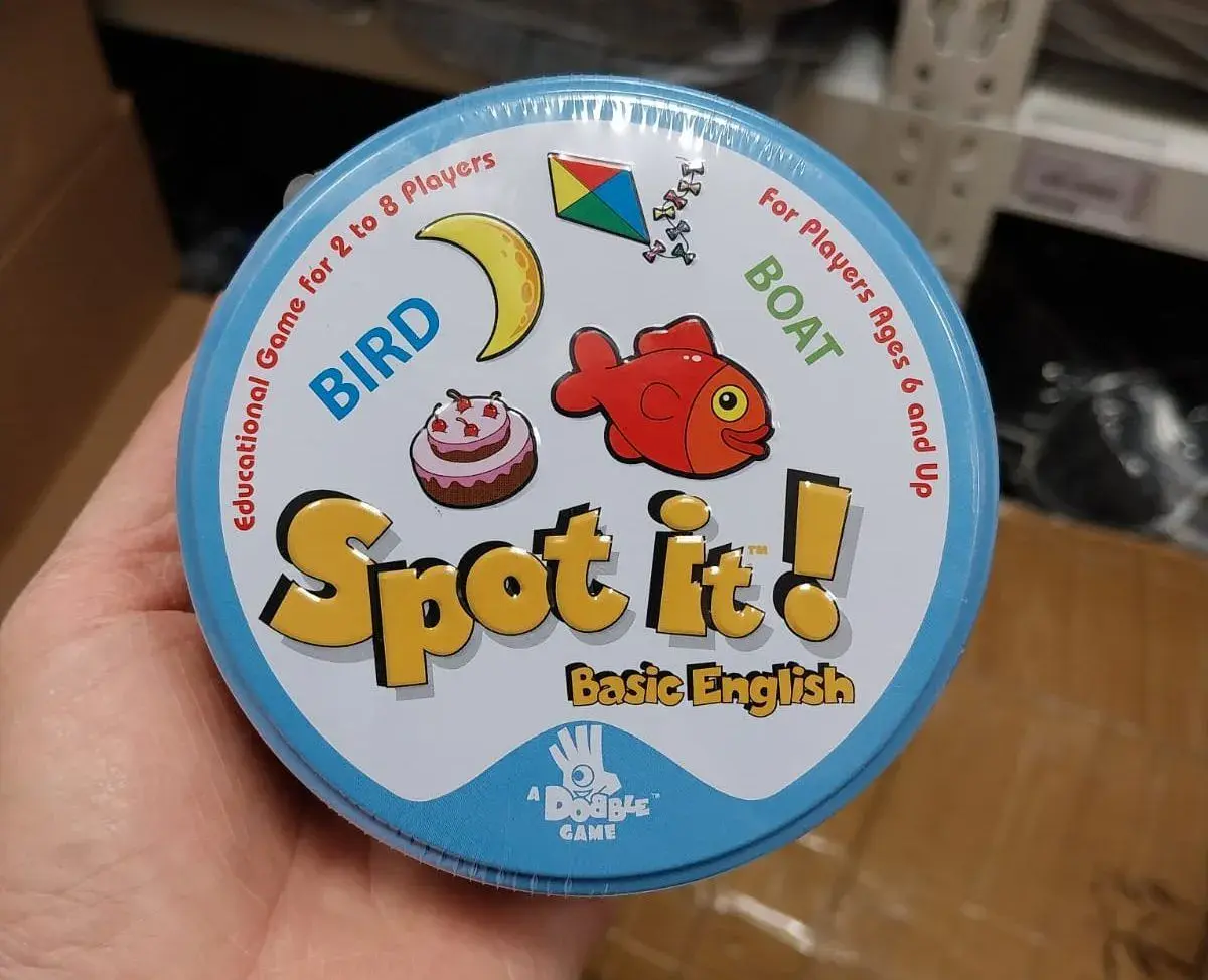 Zabawkowa gra karciana Spot It! Basic English