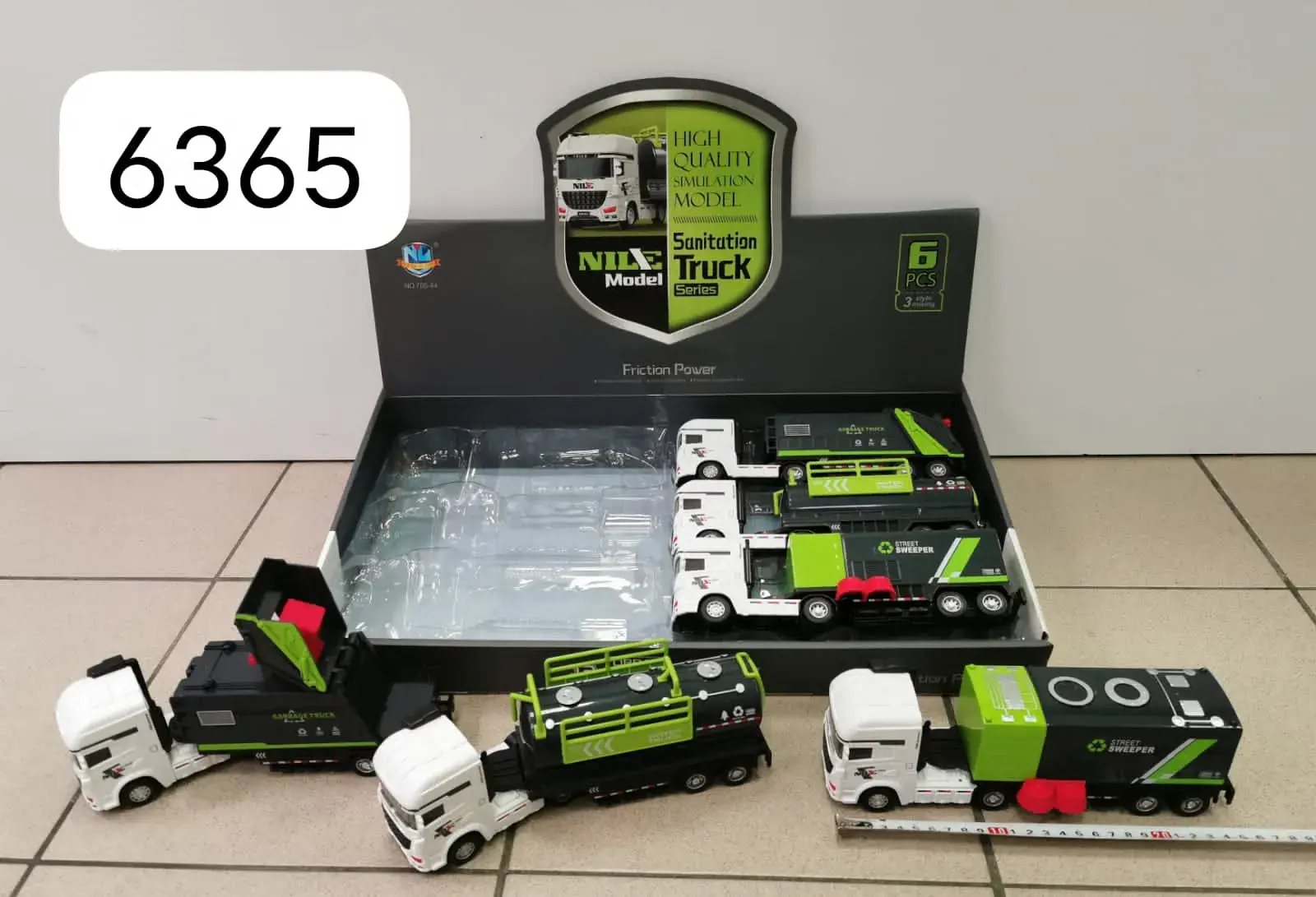 Zestaw zabawek NIX Truck Sanitation Truck 6 szt