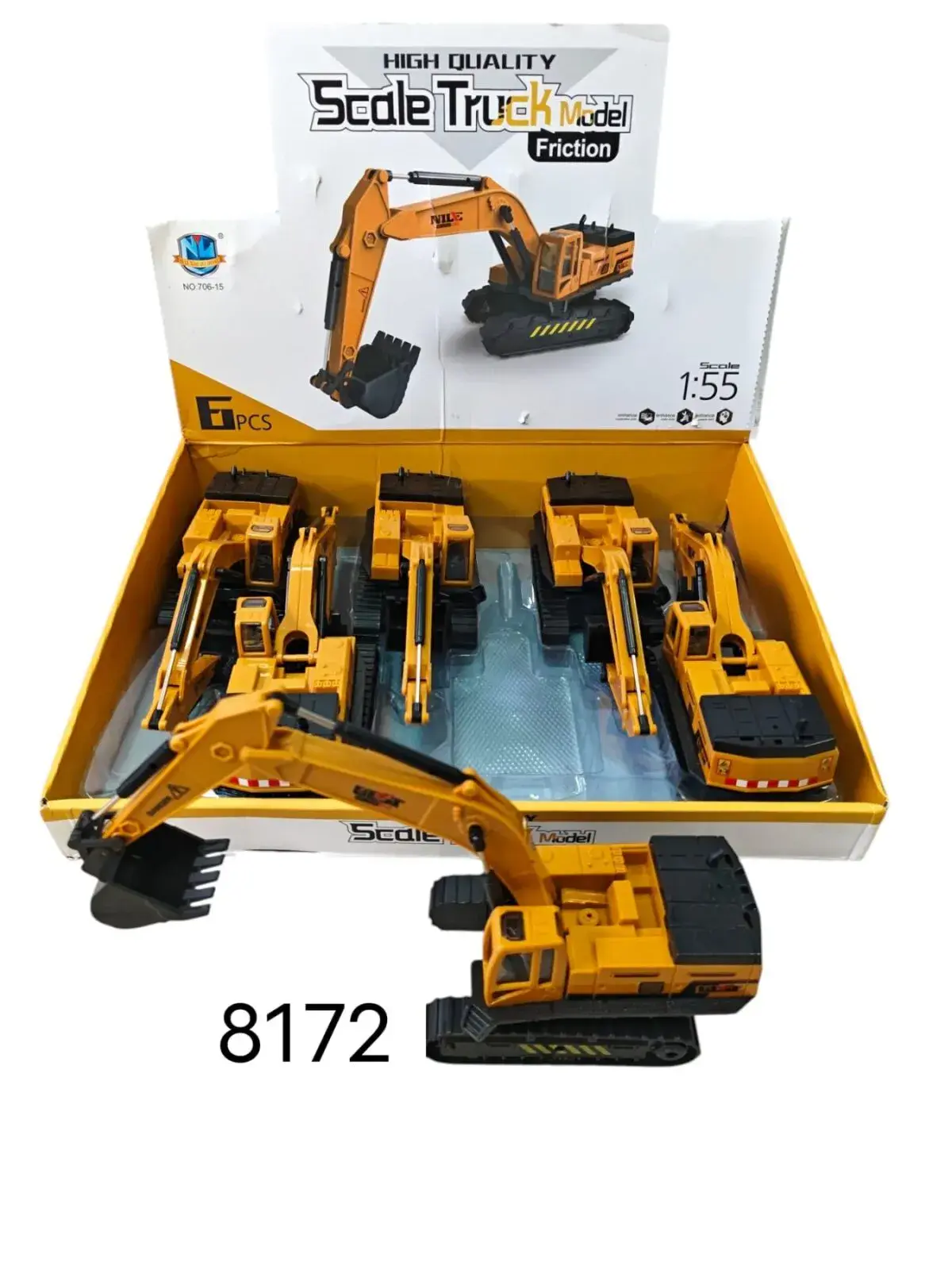 Model koparki budowlanej 1:55 Friction Power 6 szt