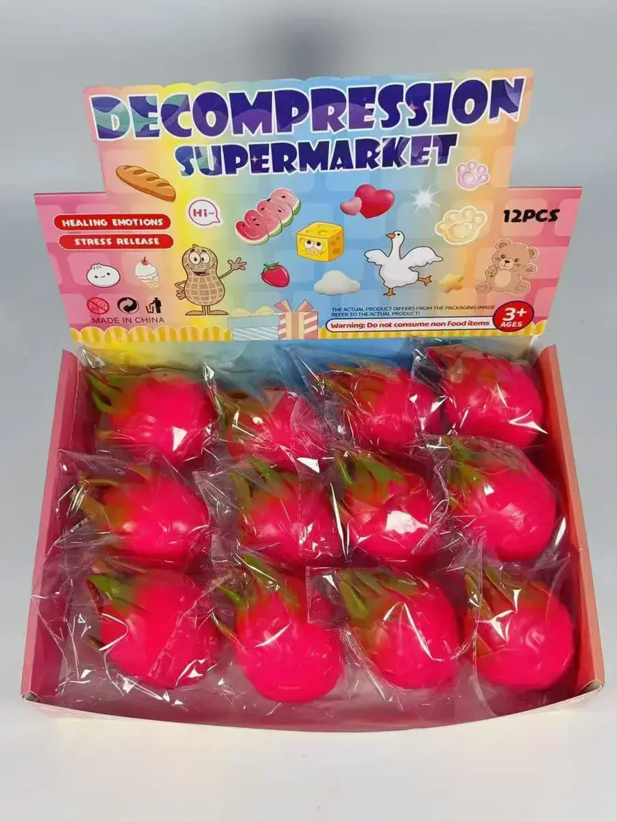 Squeeze Toy Smoczy Owoc Różowy 12 szt