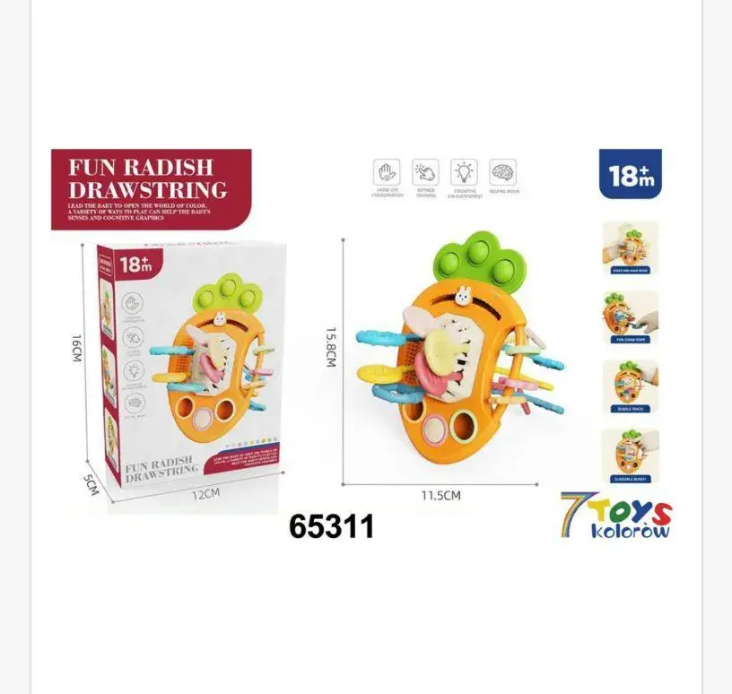 Zabawka Fun Radish Draw String 18m, 12x15x11cm