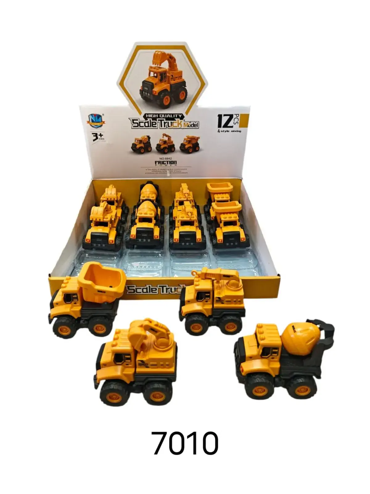 Zabawkowy Samochód Ciężarowy Żółty ScaleTruck 3+