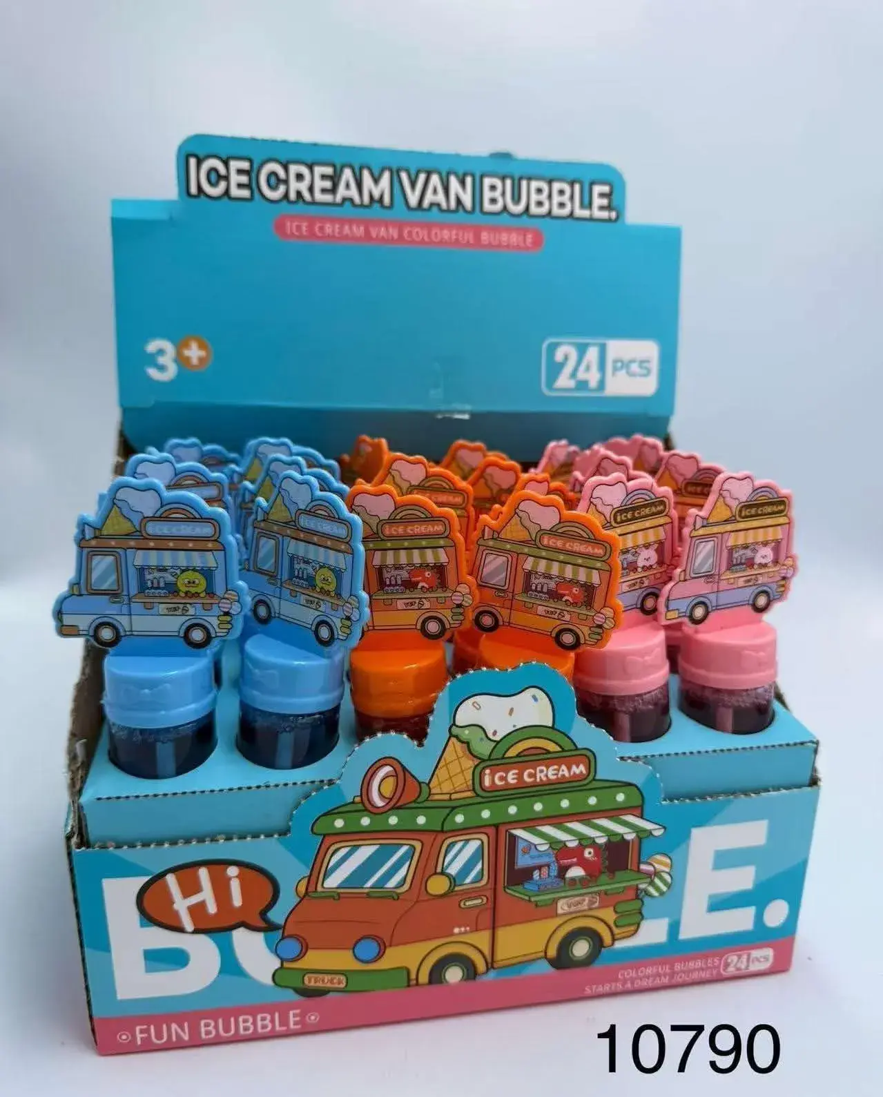 Zestaw Banki Mydlane Ice Cream Van Bubble 24 szt