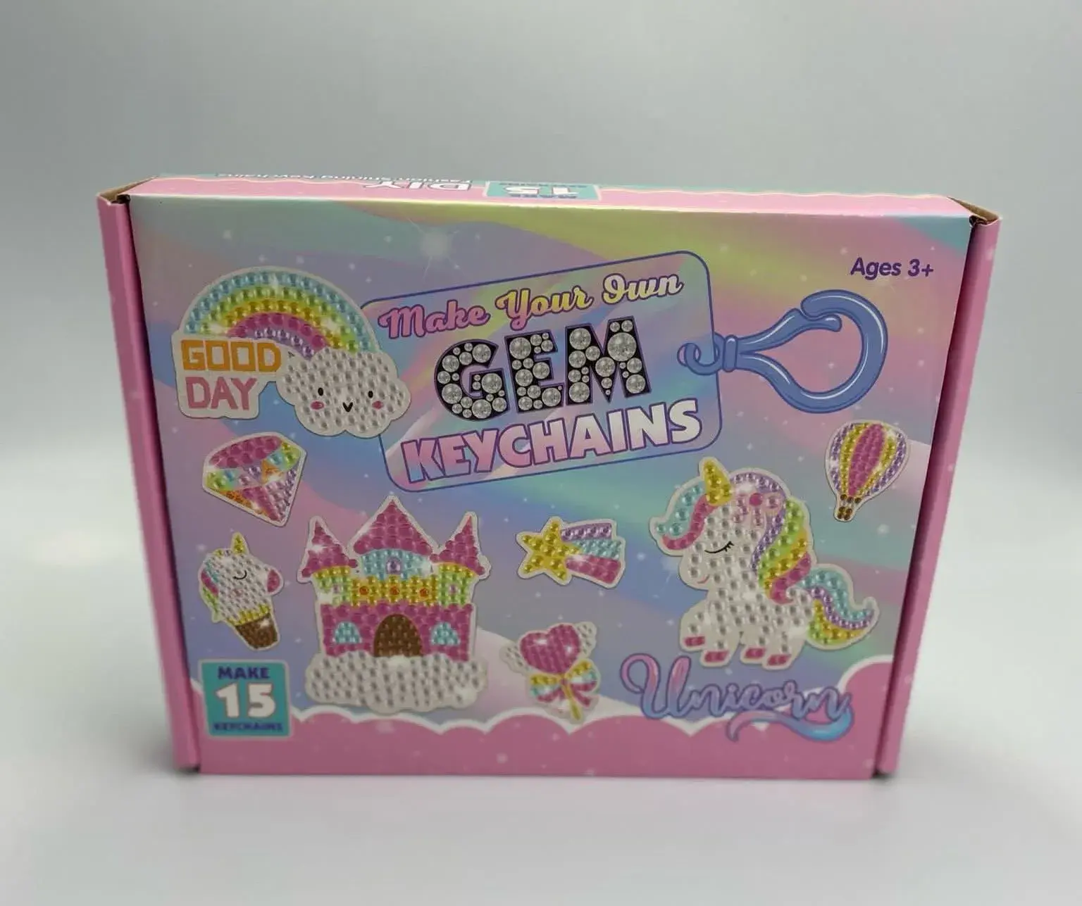 Make Your Own Keychains GEM Brelok Zestaw DIY Unicorn