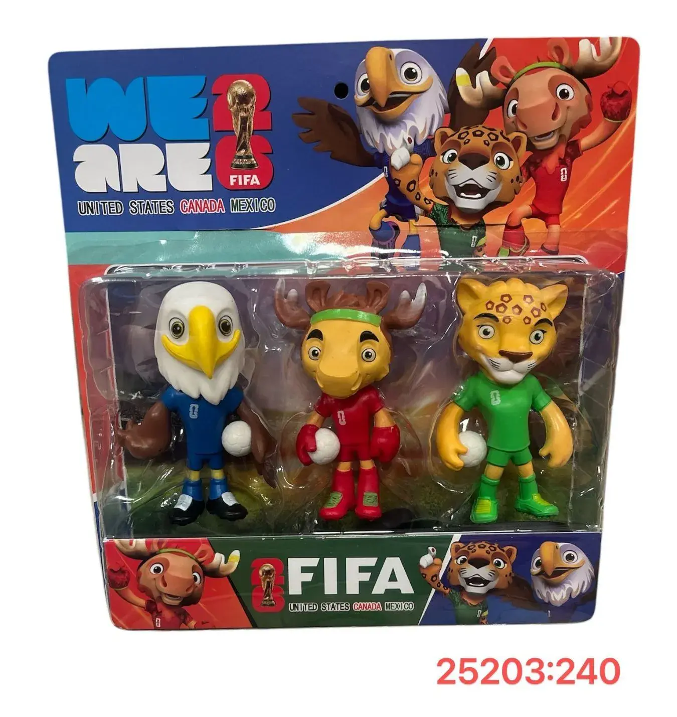 Figurki FIFA World Cup: Orzeł, Łoś, Lampart 3 szt