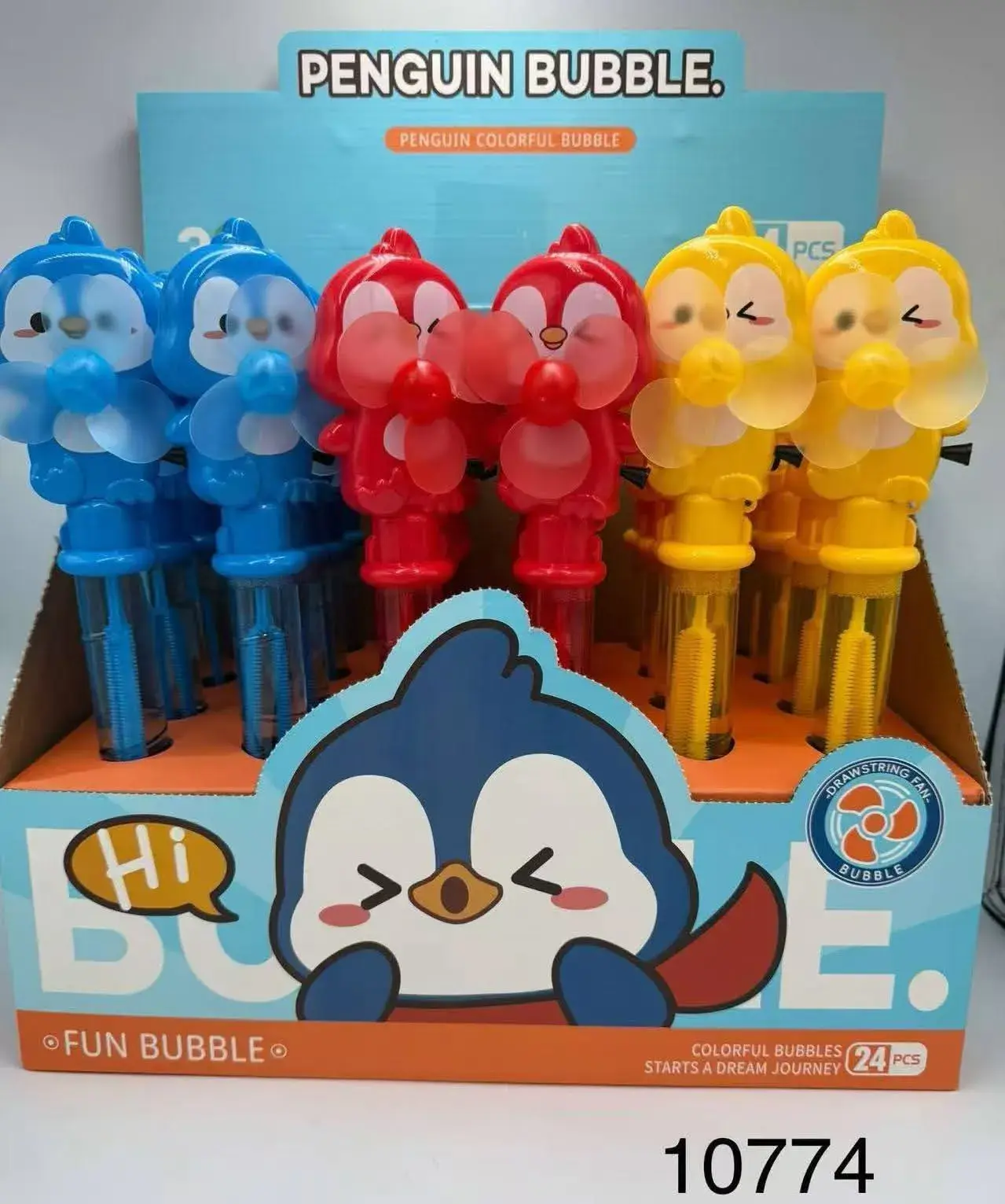 Banki Mydlane Bubble Penguin Colorful 24 szt