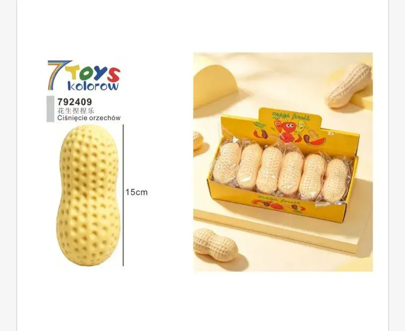 7 Toys Kolorow Piankowy Orzech 15 cm Antystresowy