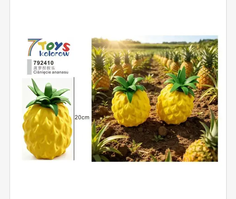 7 Toys Kolorowy Antystresowy Ananas 20 cm Żółty