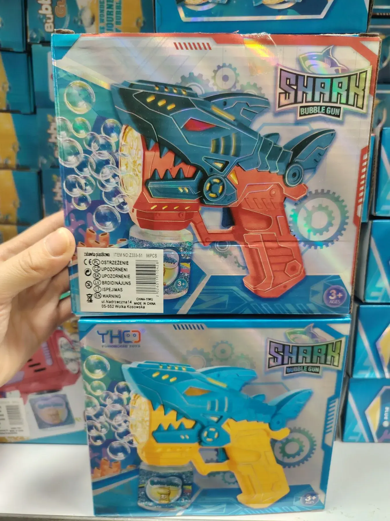 Pistolet do baniek rekin Shark Bubble Gun