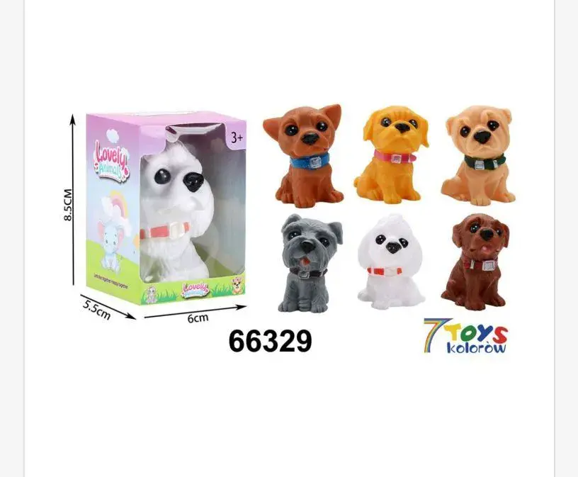 Zestaw mini figurek psów Lovily 6 szt.