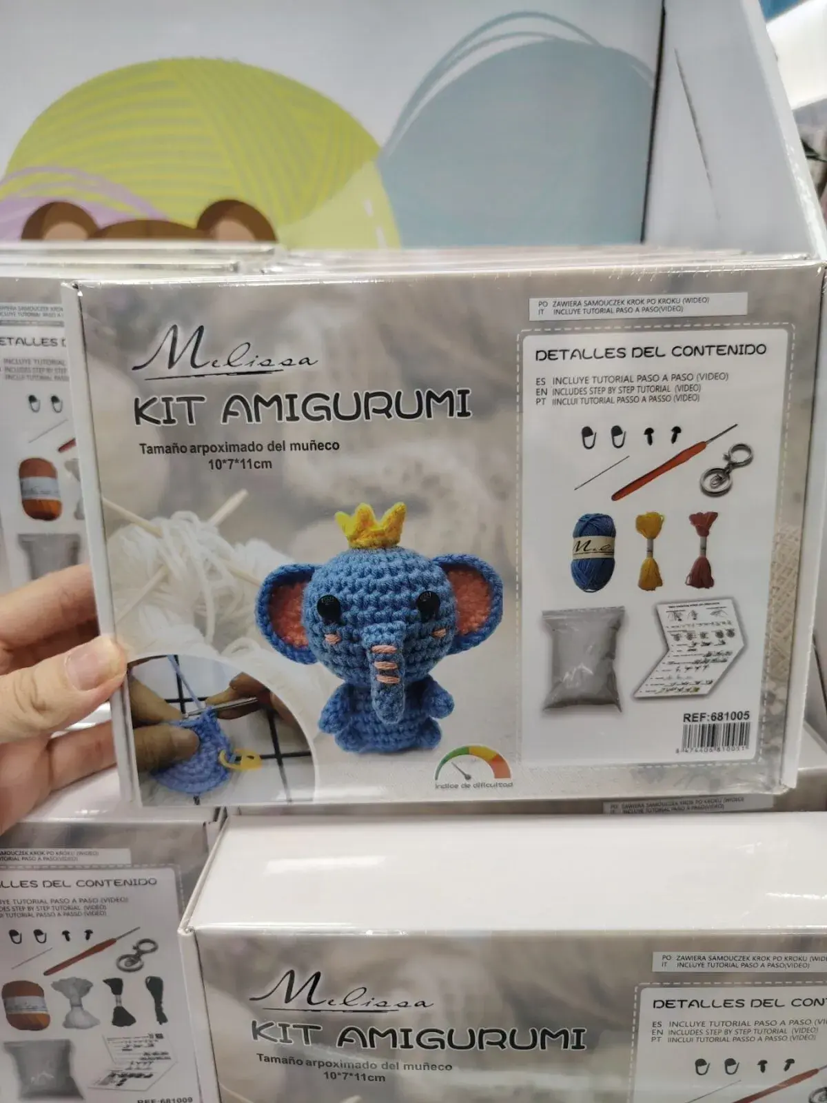 Zestaw do Robienia Maskotki Amigurumi Kit Elefante